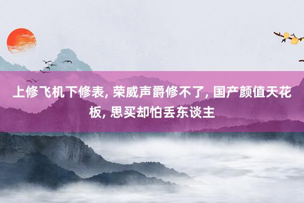 上修飞机下修表, 荣威声爵修不了, 国产颜值天花板, 思买却怕丢东谈主